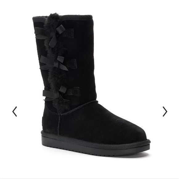 Koolaburra by Ugg Victoria Tall Boot • Black • Size 4 - Picture 1 of 8
